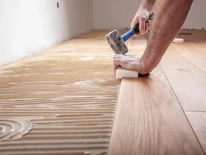 Pose de parquet en bois massif par IsoLaire